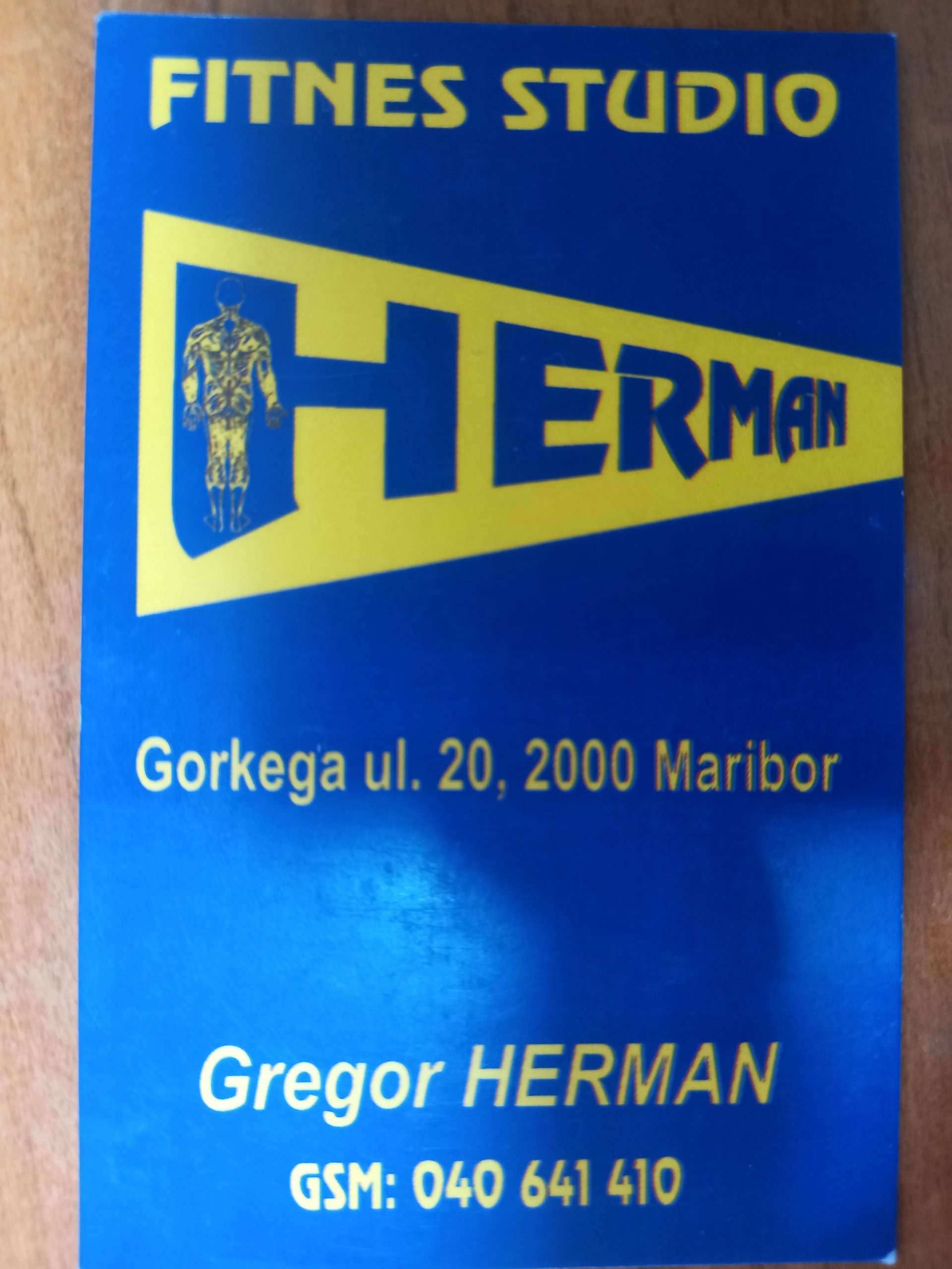 Fitnes studio Herman, Gregor Herman s.p.
